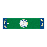 MLB - Milwaukee Brewers  Retro Collection Putting Green Mat - 1.5ft. x 6ft. - (1970)