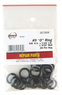 Danco 5/8 in. D X 7/16 in. D Rubber O-Ring 20 pk