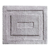 InterDesign 21 in. L X 17 in. W Gray Microfiber Polyester Bath Spa Rug