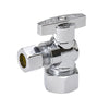 BK Products ProLine 1/2 in. FIP X 3/8 in. Compression Brass Angle Stop Valve