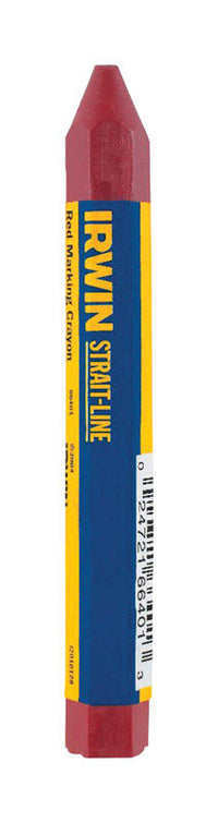 Irwin Strait-Line 4 oz. Standard Marking Chalk Red 1 pk (Pack of 12)