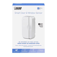 Feit Smart Home Battery Powered Indoor White Door and Window Sensor