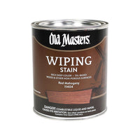 Old Masters Semi-Transparent Red Mahogany Oil-Based Wiping Stain 1 qt. (Pack of 4)