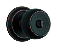 Brinks Push Pull Rotate Stafford Oil Rubbed Bronze Entry Knob KW1 1.75 in.