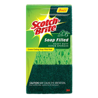 Scotch-Brite  Heavy Duty  Scouring Pad  For Multi-Purpose 3 pk