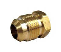 JMF 1/2 in. Flare Yellow Brass Hex Plug (Pack of 5)