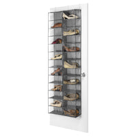 Whitmor 63 in. H X 6 in. W X 22.4 in. L Fabric Over-the-Door Shoe Rack