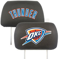 NBA - Oklahoma City Thunder Embroidered Head Rest Cover Set - 2 Pieces