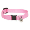 Lupine Pet Basic Solids Pink Pink Nylon Cat Collar