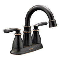 Moen Hilliard Bronze Bathroom Faucet 4 in.