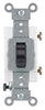 Leviton 20 amps Single Pole Toggle AC Quiet Switch Black 1 pk