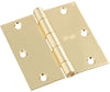 National Hardware 3-1/2 in. L Bright Brass Door Hinge 3 pk