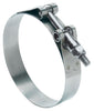 Ideal 2-1/8 in. 2-7/16 in. 213 Silver Hose Clamp With Tongue Bridge Stainless Steel Band T-Bolt