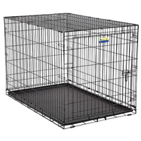 Pet Essentials Medium Steel Dog Crate Black 26 in. H X 24 in. W X 36 in. D