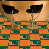 University of Miami Team Carpet Tiles - 45 Sq Ft.