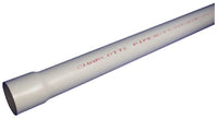 Charlotte Pipe Schedule 40 PVC Pressure Pipe 1-1/2 in. D X 20 ft. L Bell 330 psi