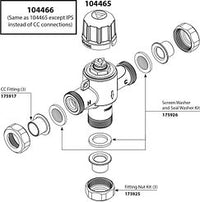 1/2" IPS CONNECTION INCLUDES THERMOSTATIC