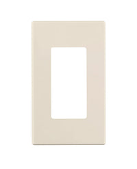 Leviton Almond 1 gang Polycarbonate Decorator Wall Plate 1 pk