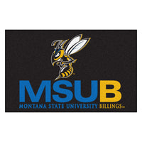 Montana State University Billings Black Rug - 5ft. x 8ft.