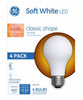 GE A19 LED Bulb Soft White 40 Watt Equivalence 4 pk