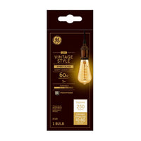 GE ST19 E26 (Medium) Filament LED Bulb Amber Warm White 60 Watt Equivalence 1 pk