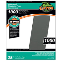 Gator 11 in. L x 9 in. W 1,000 Grit Silicon Carbide Waterproof Sandpaper 1 pk (Pack of 25)