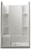 Sterling Accord 55-1/8 in. H X 36 in. W X 48 in. L White Shower Wall Set