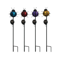 INFINITY Black Iron 24 in. H Solar Garden Stake (Pack of 12)