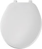 Mayfair by Bemis Round White Plastic Toilet Seat