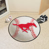 Southern Methodist University Baseball Rug - 27in. Diameter