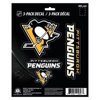 NHL - Pittsburgh Penguins 3 Piece Decal Sticker Set