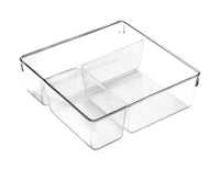 InterDesign Clarity 3 in.   H X 9 in.   W X 9 in.   D Plastic Drawer Organizer (Pack of 4).