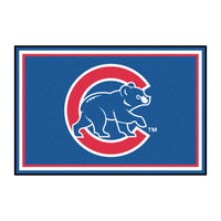 MLB - Chicago Cubs Bear 5ft. x 8 ft. Plush Area Rug