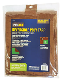 Projex 12 ft. W X 20 ft. L Medium Duty Polyethylene Tarp Brown/Green