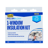 M-D Polar Block Clear Indoor Window Film Insulator Kit 42 in. W X 62 in. L