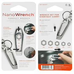 KeySmart Nano Wrench Stainless Steel Silver Wrench Multi Key Tool | Max ...