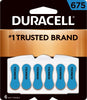 Duracell Zinc Air 675 1.4 V 625 Ah Hearing Aid Battery 6 pk