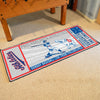 MLB - Oakland Athletics   Retro Collection Ticket Runner Rug - 30in. x 72in. - (1954 Philadelphia A's)