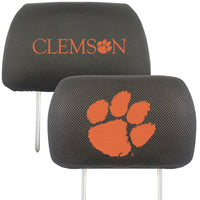 Clemson University Embroidered Head Rest Cover Set - 2 Pieces