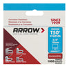 Arrow T50 3/8 in. W X 3/8 in. L 18 Ga. Flat Crown Heavy Duty Staples 1000 pk