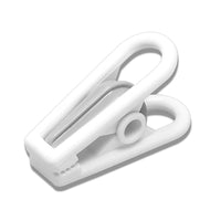 Whitmor 5 in. H X 1.5 in. W X 5.38 in. L Plastic White Hanger Clips 4 pk