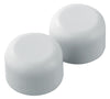 PlumbCraft Toilet Bolt Caps White Plastic