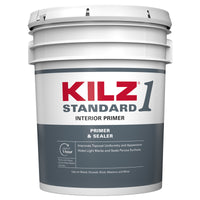 Kilz Standard White Flat Water-Based Acrylic Primer and Sealer 5 gal.