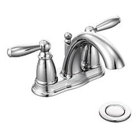 Chrome two-handle bathroom faucet