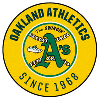 MLB - Oakland Athletics Retro Collection Roundel Rug - 27in. Diameter - (1981)