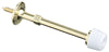 National Hardware Zinc w/Plastic Tip Polished Brass Gold Rigid Door Stop Mounts to wall