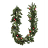 Celebrations  Prelit Green  LED Garland  6 ft. L Pure White/Red