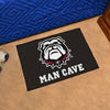 University of Georgia Black Man Cave Rug - 19in. x 30in.