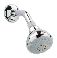 Oak Brook PVC Chrome 1.8 GPM 3-Settings Wall Mount Shower Head 3 Dia. in.