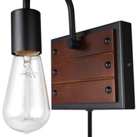 Globe Electric Williams 1-Light Matte Black Wall Sconce